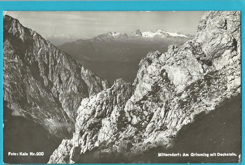 AK Mitterndorf. Am Grimming mit Dachstein.