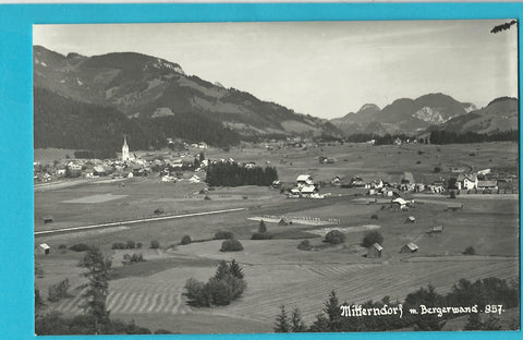 AK Mitterndorf Mit Bergerwand.