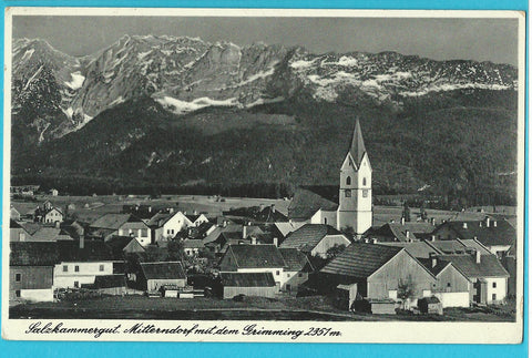 AK Mitterndorf mit dem Grimming. (1939)