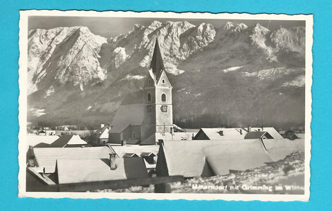 AK Mitterndorf mit Grimming im Winter.