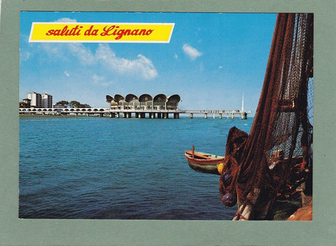 AK Saluti da Lignano. La terrazza a mare.
