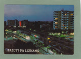 AK Saluti da Lignano. Lignano Pineta. Notturno.
