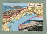 AK Saluti da Lignano. Dalla Carta Automobilistica all'1:800.000 del T.C.I.
