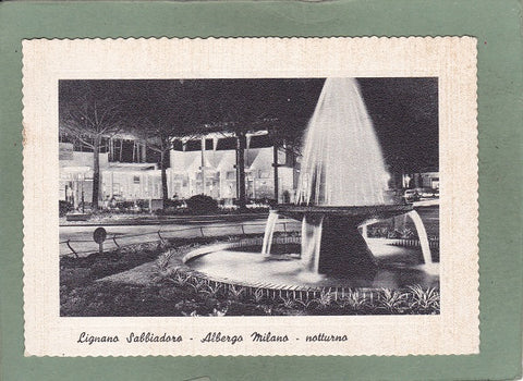 AK Lignano Sabbiadoro – Albergo Milano – notturno.