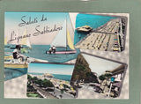 AK Saluti da Lignano Sabbiadoro. (Via Udine e Albergo La Fontanella)