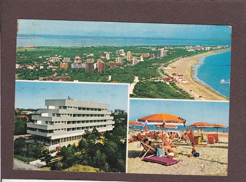 AK Lignano Pineta. Hotel delle Palme. Panorama aereo e la spiaggia.