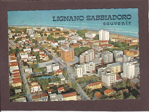 AK Lignano Sabbiadoro. Il centro visto dall‘aereo.