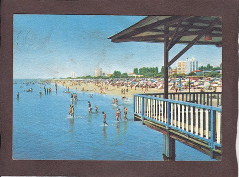 Ak Lignano Sabbiadoro. La spiaggia vista dalla terrazza.