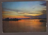 AK Siamo in vacanze sulla Riviera Adriatica. Tramonto in laguna. Lignano ?