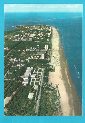 AK Lignano. La Spiaggia dall‘aereo verso Sabbiadoro.
