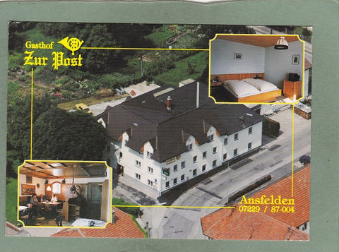 AK Ansfelden. Gasthof Zur Post. Fam. Grillnberger, Dr. Peintnerweg 2.