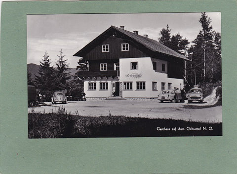 AK Gasthaus auf dem Ochsattel. (Post Hohenberg, Lilienfeld)