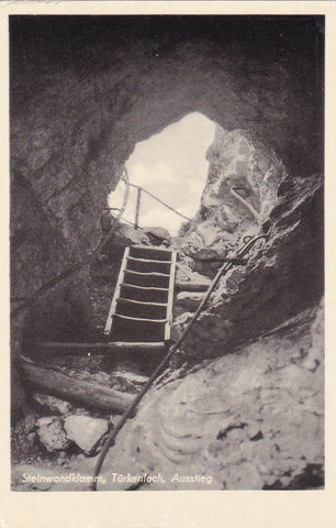AK Steinwandklamm, Türkenloch, Ausstieg.