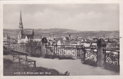 AK Linz a. Donau. Blick von der Gugl.