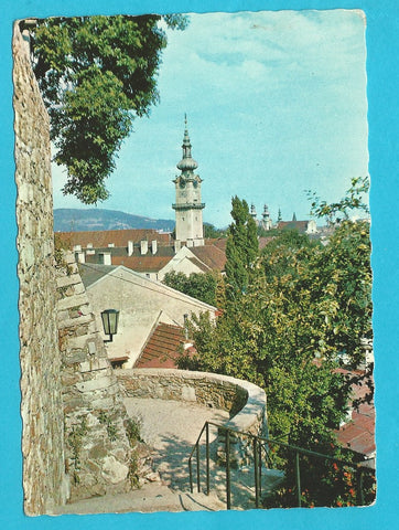 AK Linz. Aufgang zum Schloß.