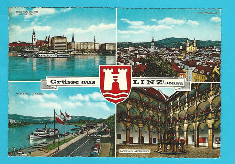 AK Grüsse aus Linz.