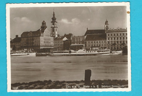 AK Linz an der D. Urfahrer Donaulände.