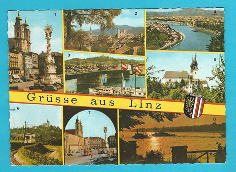 AK Grüsse aus Linz.