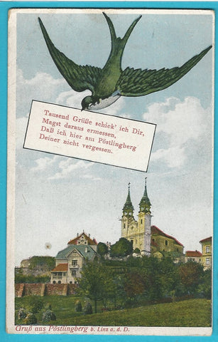 AK Gruß aus Pöstlingberg bei Linz.