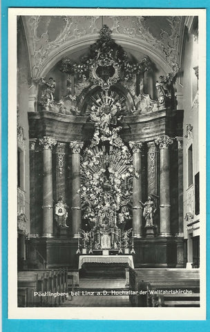 AK Linz. Pöstlingberg. Hochaltar der Wallfahrtskirche.