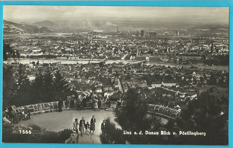 AK Linz. Blick v. Pöstlingberg.