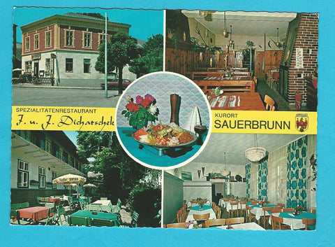 AK Sauerbrunn. Spezialitätenrestaurant J. u. J. Dichatschek.