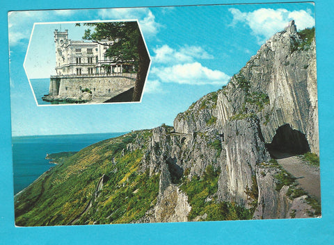 AK Trieste. Strada Napoleonica e Miramare.