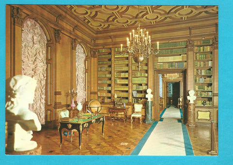 AK Trieste – Castello di Miramare. Sala V - La biblioteca.