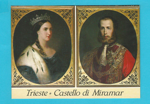AK Castello di Miramare. Ferdinando Massimiliano. Carlotta.