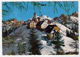 AK Santuario di Monte Lussari coi Gruppi del Mangart e del Cacciatore.