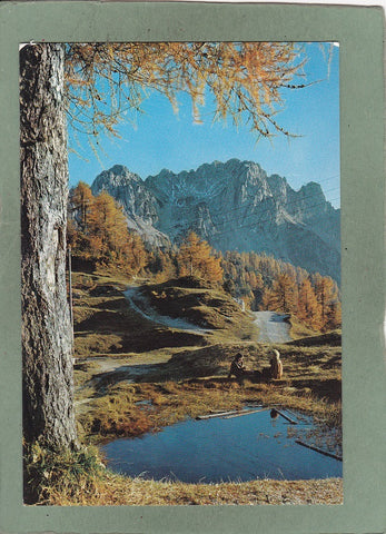AK Alpi Giulie Le Cime Cacciatori viste dal Monte Lussari.