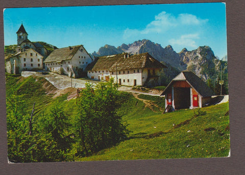 AK Santuario di Monte Lussari coi Gruppi del Mangart e del Cacciatore.