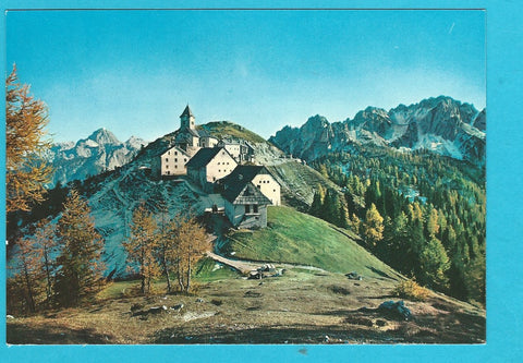 AK Santuario di Monte Lussari con i Gruppi del Mangart e del Cacciatore.