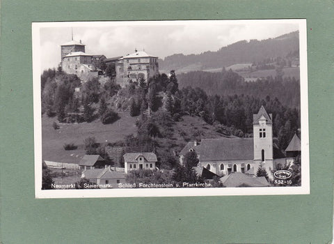 AK Neumarkt. Schloß Forchtenstein u. Pfarrkirche.