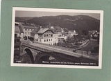 AK Murau mit Murbrücke gegen Stolzalpe.