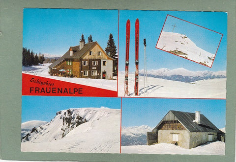AK Schigebiet Frauenalpe. Murauerhütte, Festhütte usw.