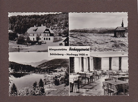 AK Schönberg – Hochegg. Almgaststätte Hocheggerwirt.