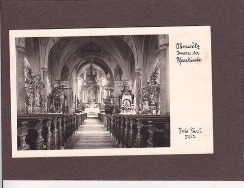 AK Oberwölz. Inneres der Pfarrkirche.