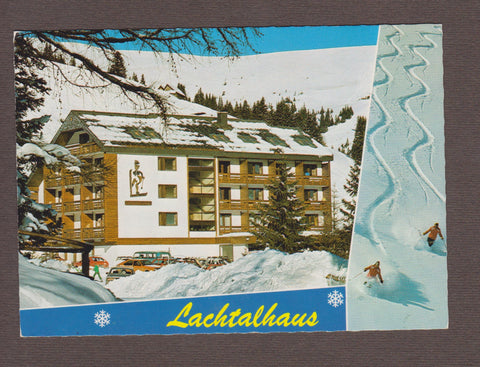 AK Alpenhotel und Schischule Lachtalhaus. Karl Haas. (um1981)