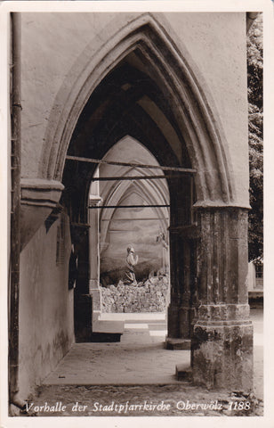 AK Vorhalle der Stadtpfarrkirche Oberwölz. (1953)