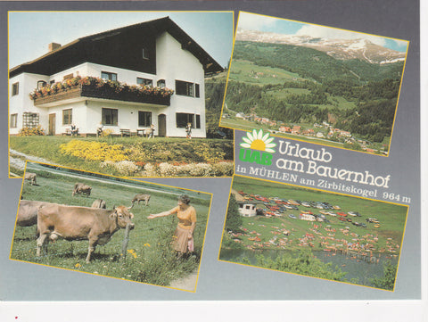 AK Mühlen 75. Fam. Steinwidder. Urlaub am Bauernhof.