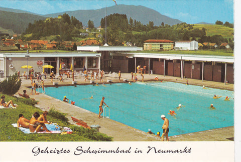AK Geheiztes Schwimmbad in Neumarkt.