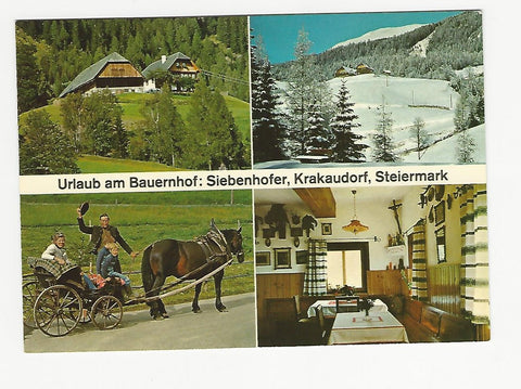 AK Krakaudorf 58. Urlaub am Bauernhof. F. u. I. Siebenhofer vulgo Schaflechner.