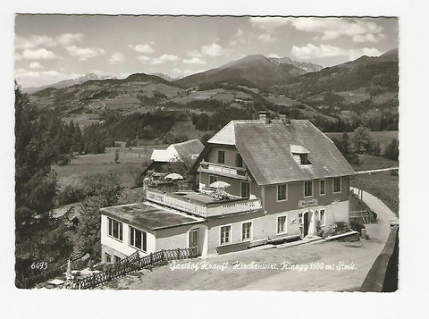 AK Rinegg. Gasthof Krapfl, Kirchenwirt.