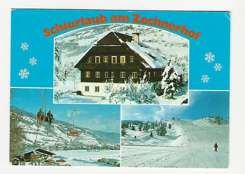 AK St. Lorenzen ob Murau. Pension Zechnerhof. Rosina Krobath.