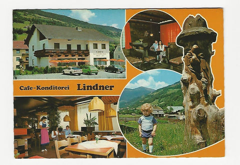 AK St. Lorenzen ob Murau. Cafe Konditorei Restaurant I. u. A. Lindner.