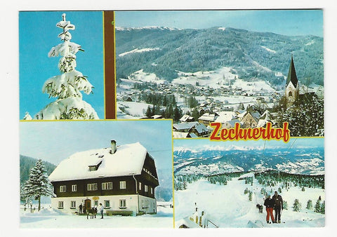 AK St. Lorenzen ob Murau. Pension Zechnerhof. Rosina Krobath.