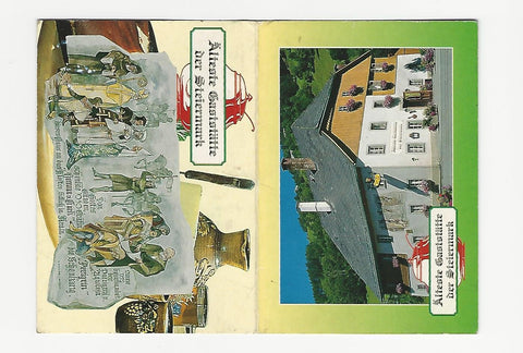 Visitenkarte St. Georgen / Murau. Gasthaus Winter Heidelinde Krobath. Bodendorf 5. Älteste Gaststätte der Steiermark.