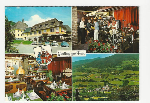 AK St. Georgen/Murau. Gasthof zur Post. Fam. Irrasch.