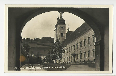 AK St. Lambrecht, Motiv v.d. Stiftskirche.
